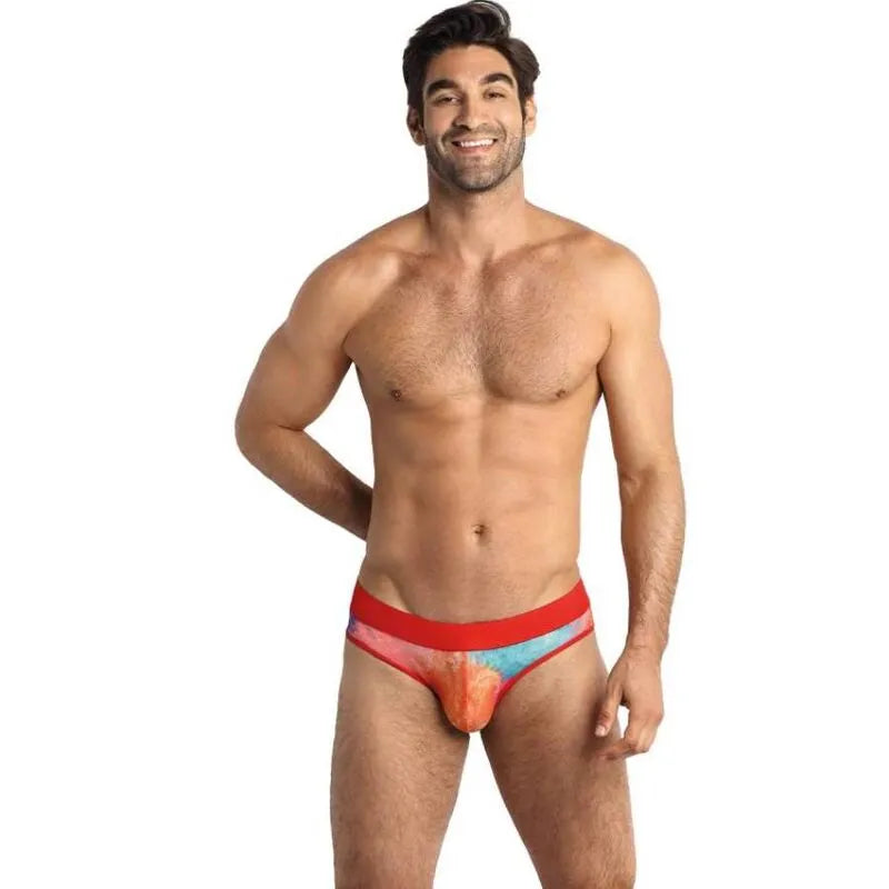 Slip homme Falcon en lycra doux imprimé bananes, bande élastique, confort optimal, Anais Apparel.