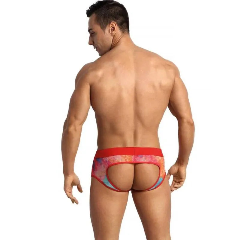 Bikini homme ANAIS MEN Falcon, imprimé banane, lycra doux, ceinture élastique, coupe sexy et confortable.
