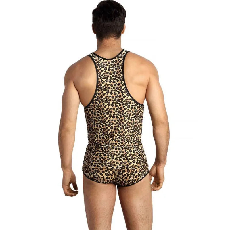 Sous-vêtement homme imprimé animal, microfibre douce, bande élastique, Anais Apparel, confort et style sexy.