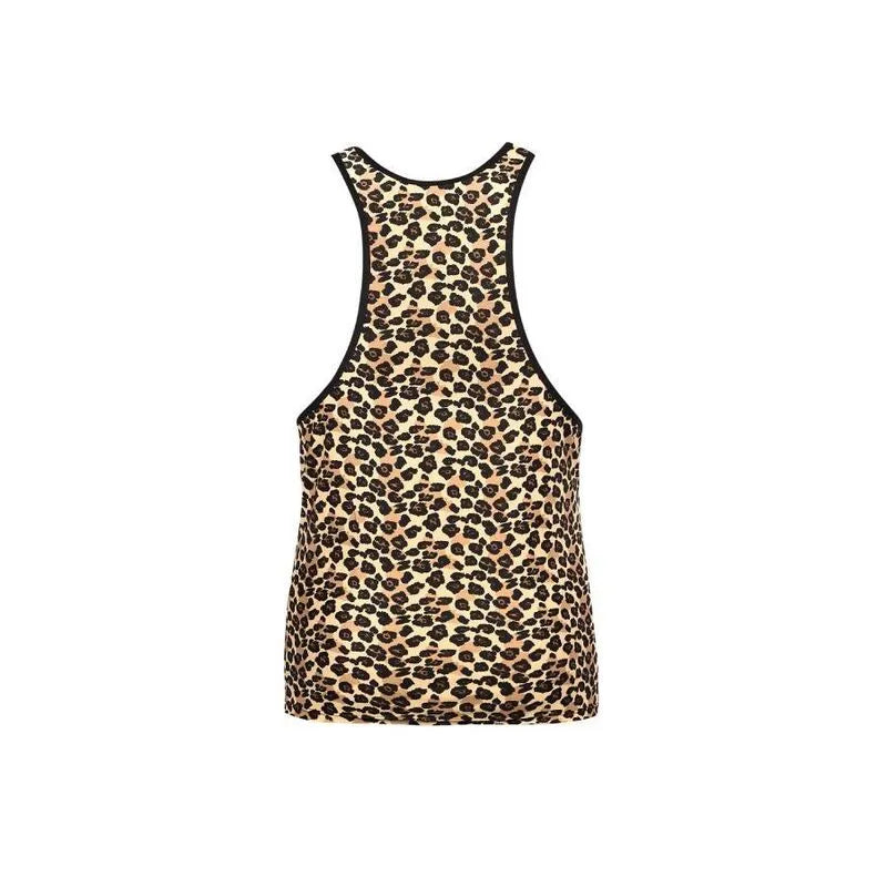 Débardeur homme imprimé animal, microfibre douce, coupe ajustée, bande élastique, Anais Apparel, lingerie sexy.