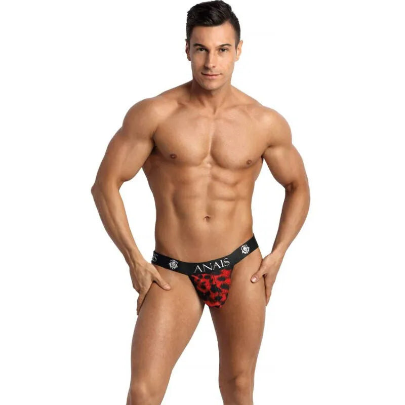 String homme microfibre rouge imprimé animal sauvage sexy Anais Apparel