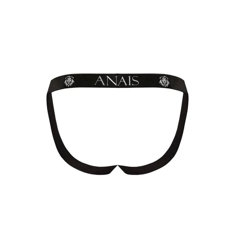 Jockstrap rouge Anais Men avec imprimé animal, microfibre douce, coupe audacieuse, révélant les fesses masculines.