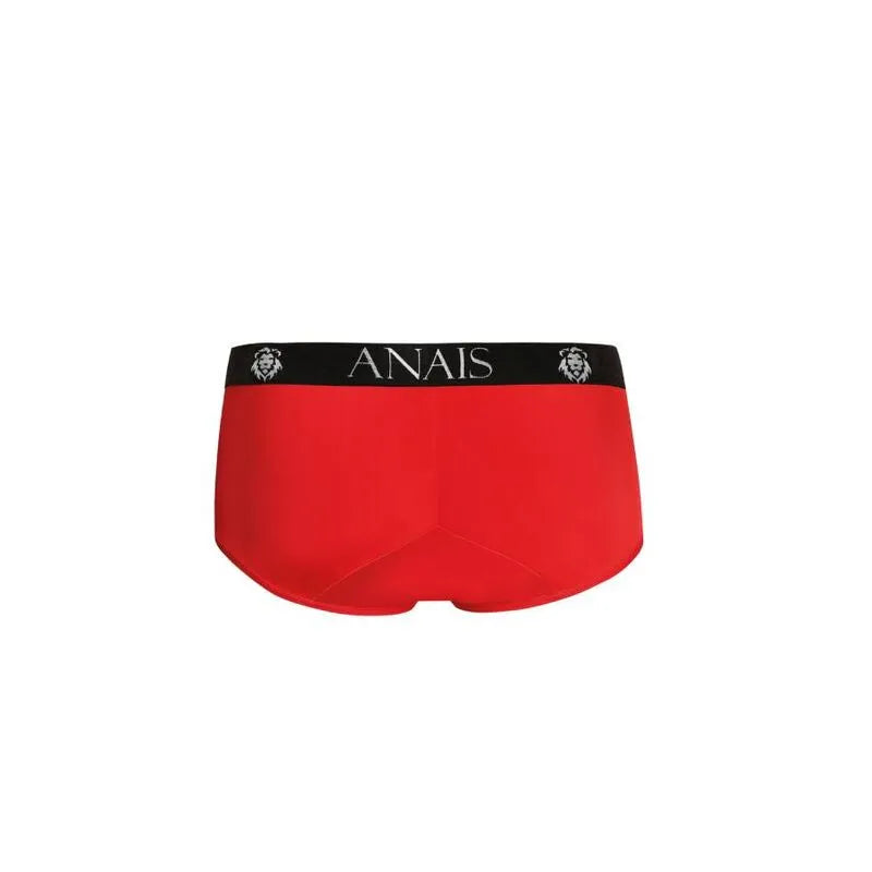 Slip rouge Anais Men Soul Brief, microfibre douce, bordure noire, coupe sportive, ajustement parfait.