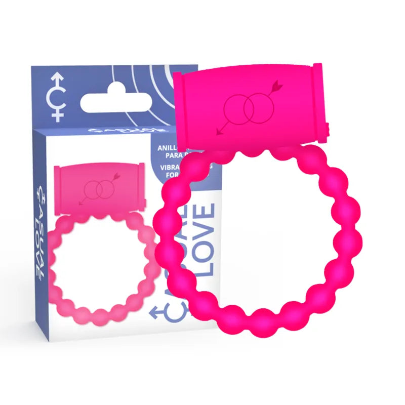 anneau stimulateur clitoridien excitateur vaginal silicone rose flexible vibrant érection prolongée retard éjaculation fermeté hypoallergénique ergonomique silencieux rechargeable étanche tailleunique