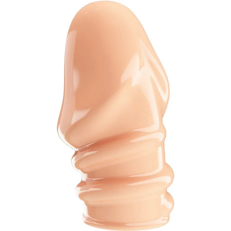 manchon pénien thermoplastique extensible soyeux étanche retard éjaculation contrôle stimulation sensibilité puissance naturelle endurance confortable adaptable taille unique couleur chair