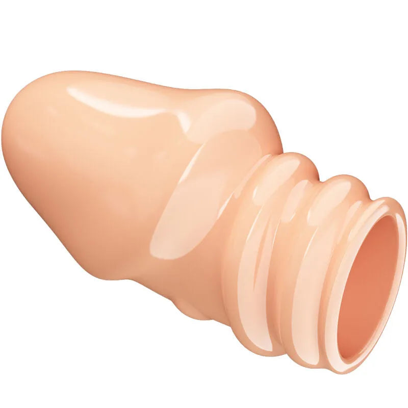 manchon pénien thermoplastique extensible soyeux étanche retard éjaculation contrôle stimulation sensibilité puissance naturelle endurance confortable adaptable taille unique couleur chair