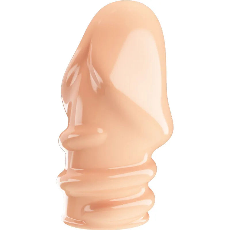 manchon pénien thermoplastique extensible soyeux étanche retard éjaculation contrôle stimulation sensibilité puissance naturelle endurance confortable adaptable taille unique couleur chair