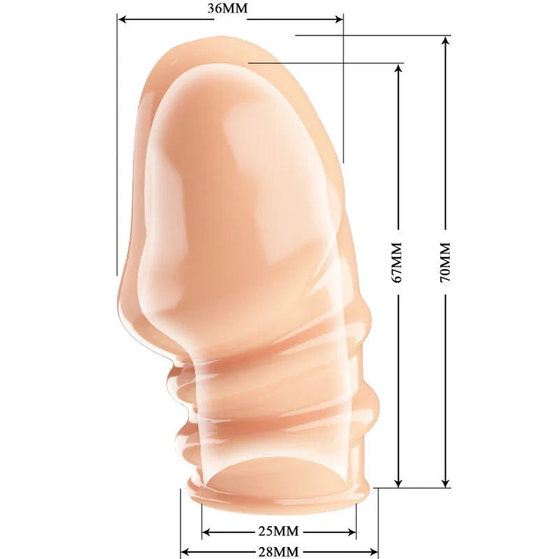 manchon pénien thermoplastique extensible soyeux étanche retard éjaculation contrôle stimulation sensibilité puissance naturelle endurance confortable adaptable taille unique couleur chair
