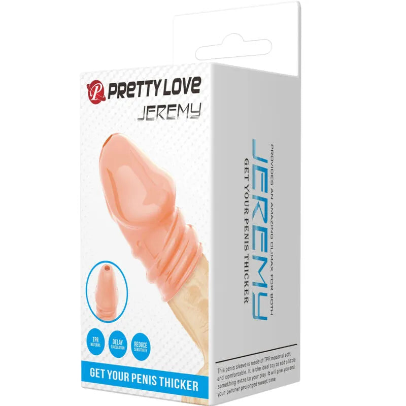 manchon pénien thermoplastique extensible soyeux étanche retard éjaculation contrôle stimulation sensibilité puissance naturelle endurance confortable adaptable taille unique couleur chair