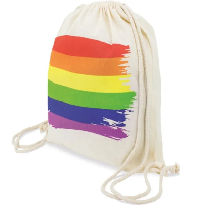 SAC À DOS PRIDE ÉCO-FRIENDLY DRAPEAU ARCO-ÍRIS COTON CELEBRATION DIVERSITÉ FESTIVAL ÉTÉ 2023