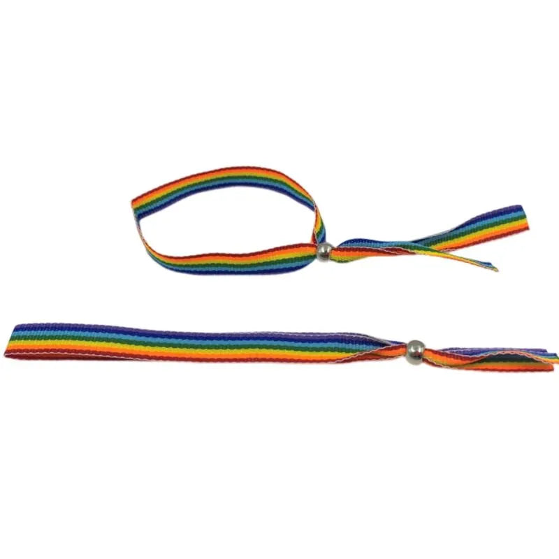 bracelet boule argent perles multicolore drapeau fierté LGBT solidarité festif chic audacieux ajustable confortable durable éclatant intemporel