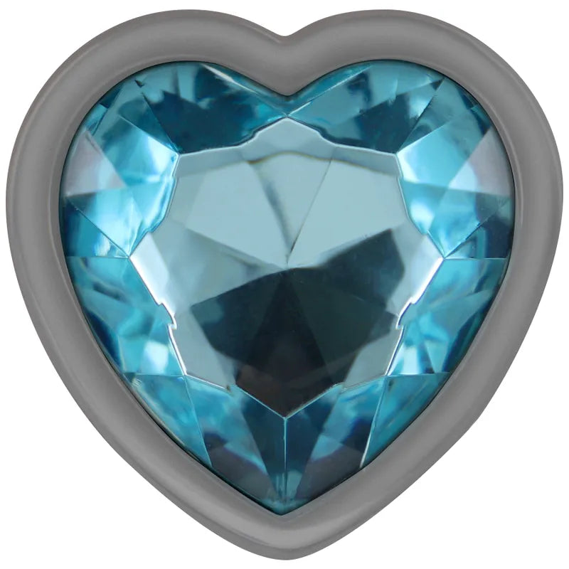 Plug anal métal aluminium coeur bleu taille réglable sécurité maximale plaisir intense sextoy luxe
