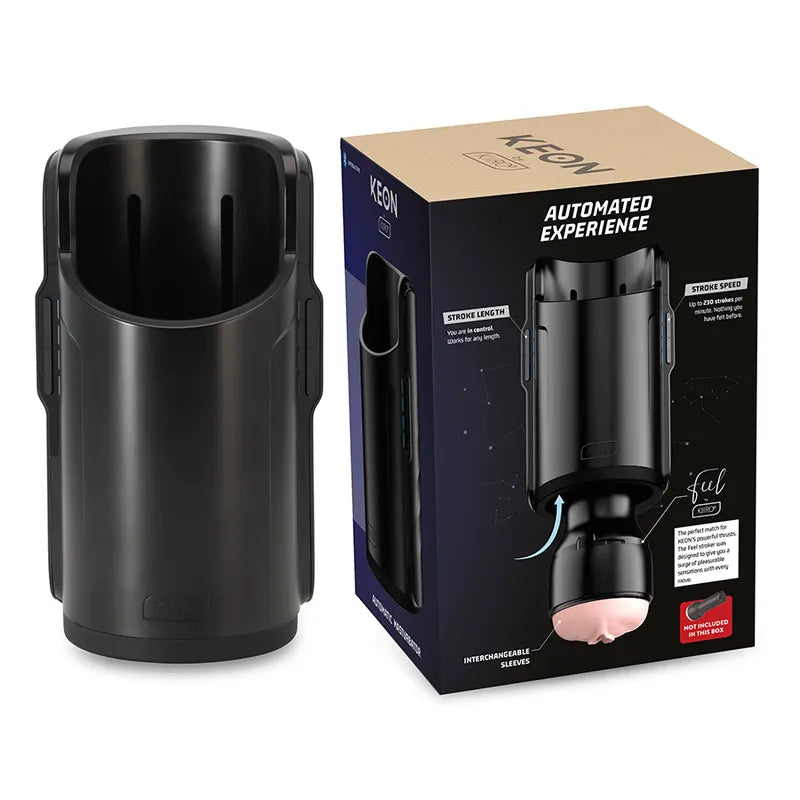 Masturbateur automatique intelligent KEON Kiiroo interactif hommes sensations hyperréalistes réalité virtuelle ergonomique compact rechargeable autonomie silencieux connectivité compatible contrôlable éclairage