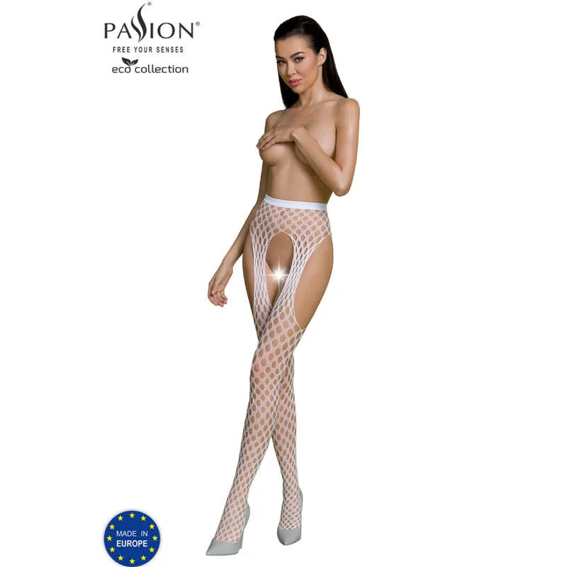 body sexy écologique nylon régénéré blanc taille unique lingerie érotique durable ajustable sculptant sublimant courbes confortable certifié recyclé écoresponsable