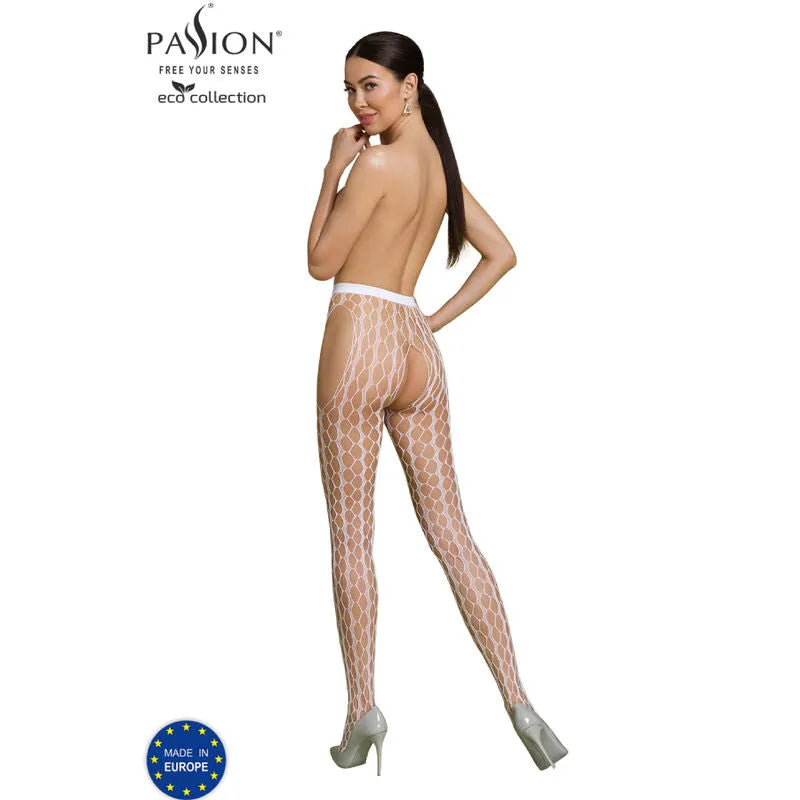 Body blanc en nylon recyclé, hypoallergénique, taille unique, élégant et confortable, respectueux de l'environnement.