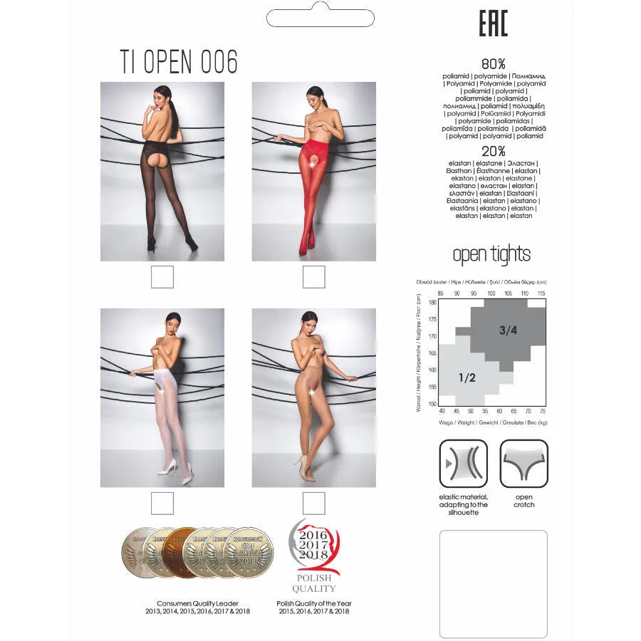 Bas modernes transparents femme active, coupe audacieuse, couleurs blanc, noir, rouge, design Passion, confort durable.