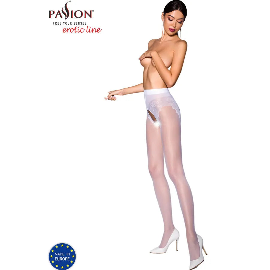 Bas élégants modernes culotte décorative femme dynamique blanc noir rouge fabrication européenne polyamide élasthanne confort maintien antiallergique douceur