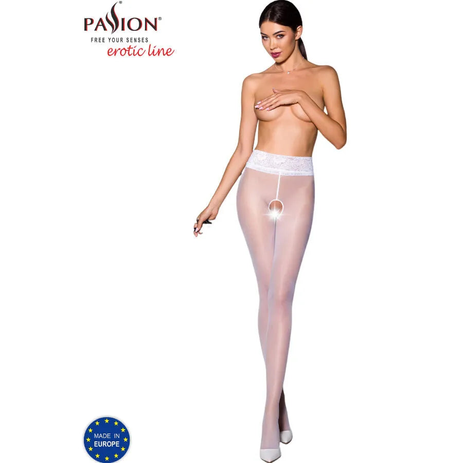 Bas élégants dentelle ouverture cuisses femme moderne dynamique non allergène confortables élasthanne polyamide durables transparents finitions glamour européenne tailles ajustables