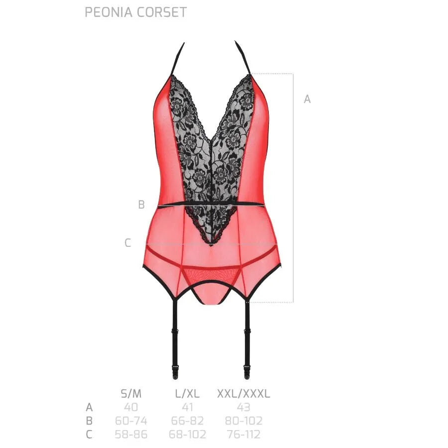 Corset rouge en dentelle et tulle, style moderne et luxueux, taille S/M, élégant et confortable, pour femme séduisante.