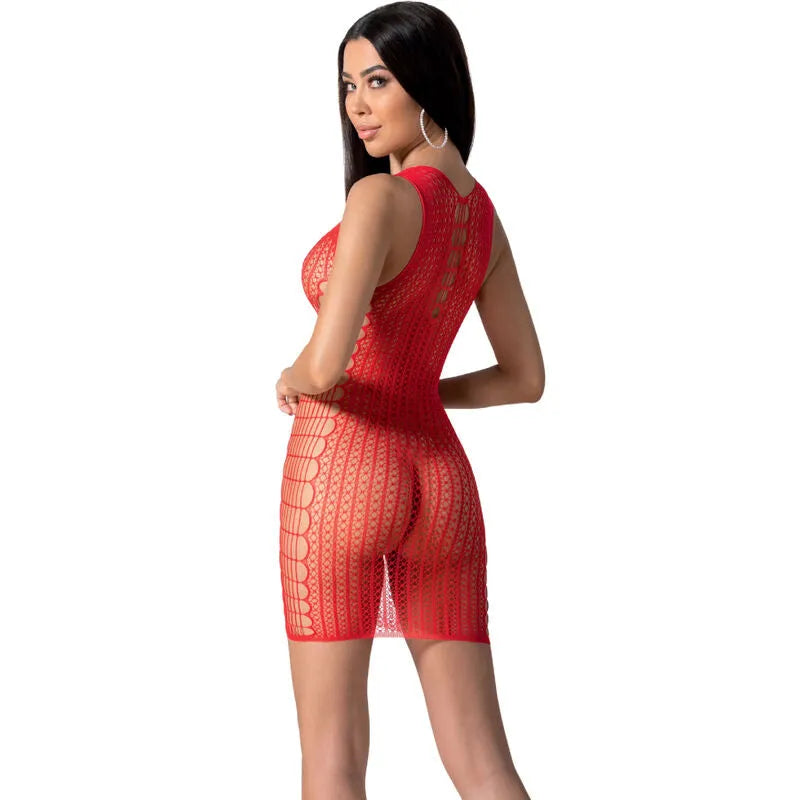 PASSION bodystocking résille sexy taille unique dentelle noir rouge blanc