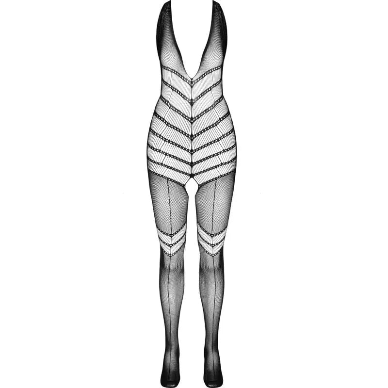 PASSION Bodystocking résille sexy dentelle noire rouge blanc taille unique