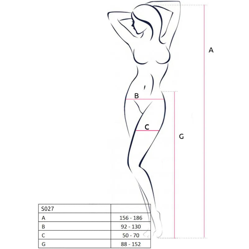 Collants noirs, rouges, blancs avec ouverture, élégants et sensuels, taille unique, polyamide élasthanne, marque PASSION.