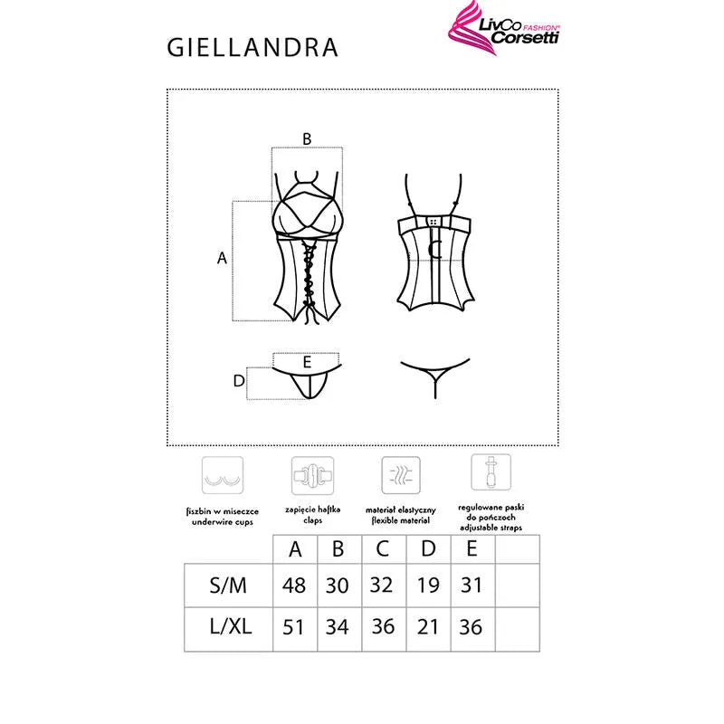 Corset noir ajustable en dentelle avec string, bretelles réglables, fermeture crochets, élégant et sophistiqué.