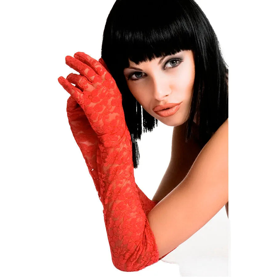 gants dentelle glamour élégance mariage soirée rouge blanc noir raffinés délicats séduisants sophistiqués féminins extensibles confortables CHILIROSE