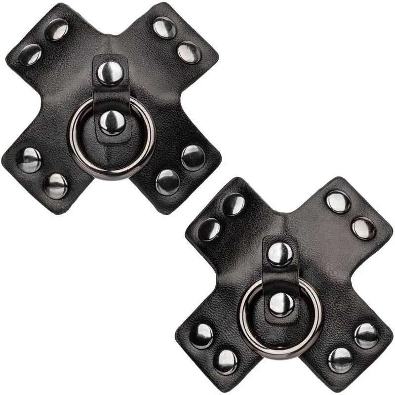 cachetetons réutilisables design sophistiqué joint torique rivets métalliques adhérence parfaite confort galettes adhésives application facile glamour