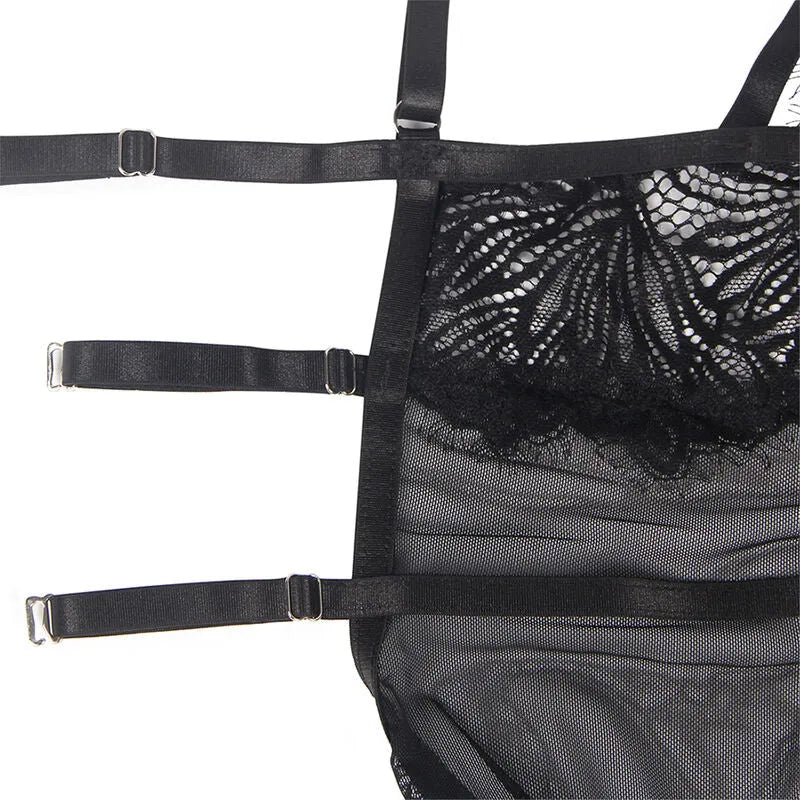 nuisette dentelle noire transparente Subblime sexy bretelles réglables confortable douceur élégante raffinée féminine séduction luxe confection américaine tailles variées morphologies