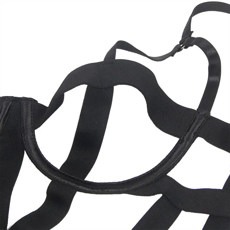 Body noir découpes Subblime, bretelles réglables, design élégant et moulant, polyester élasthanne pour confort optimal.