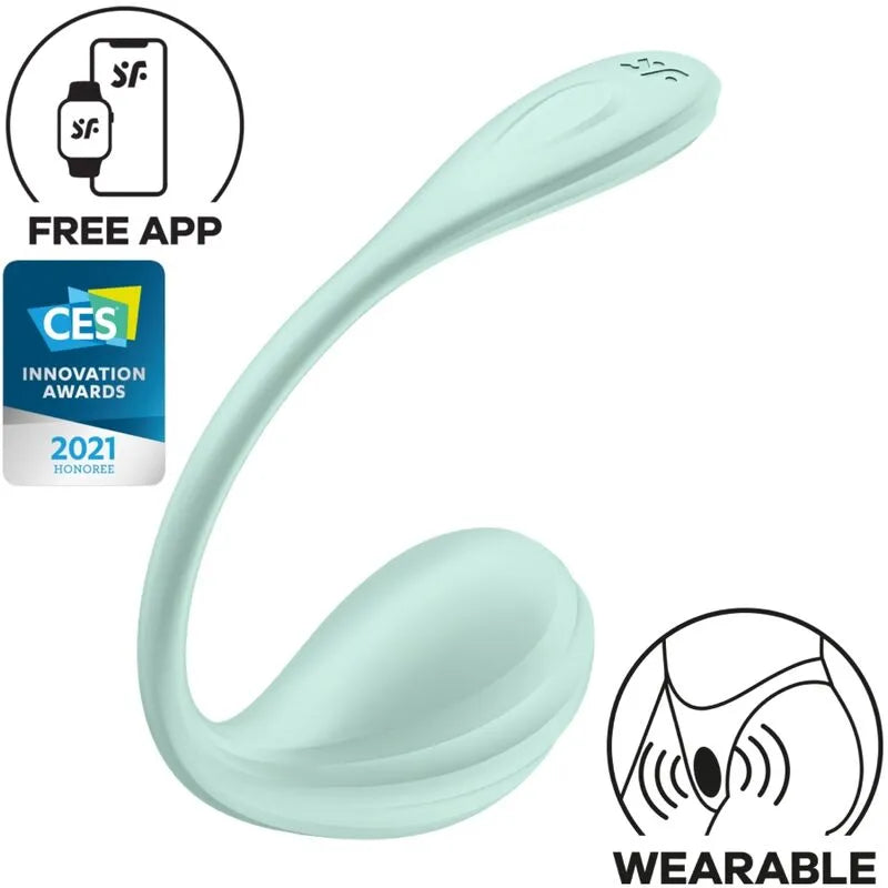 Sextoy portable Satisfyer stimulateur de point G silicone doux app gratuite design discret rechargeable femme couple