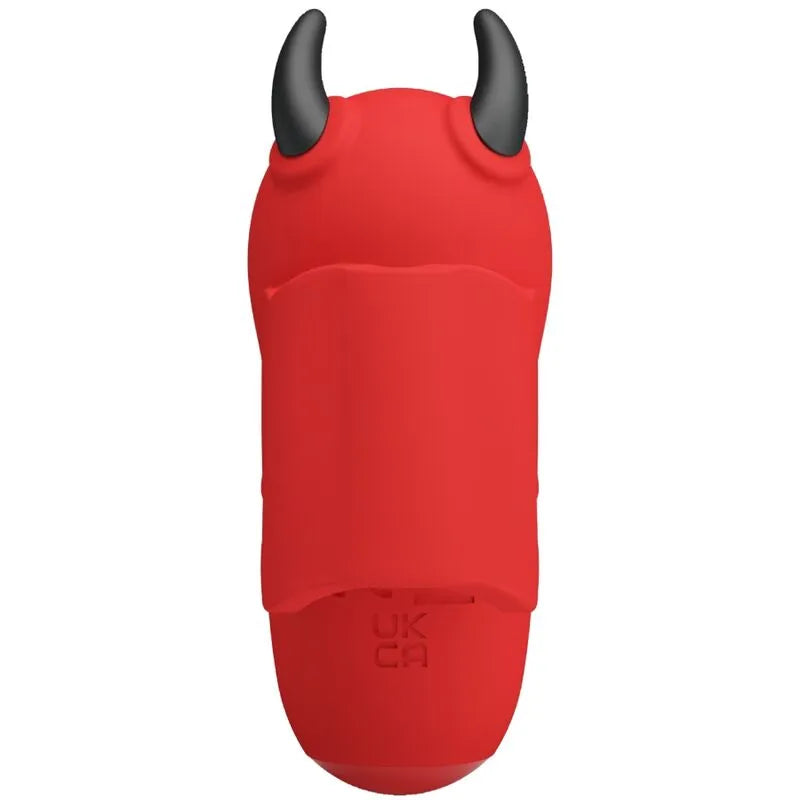 mini vibrant rechargeable silicone rouge dix fonctions tapotement choc électrique ergonomique compact discret portable voyage puissant hypoallergénique