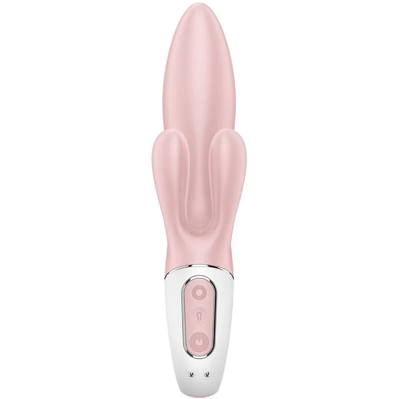 Vibromasseur gonflable silicone rose stimulation point G clitoris étanche