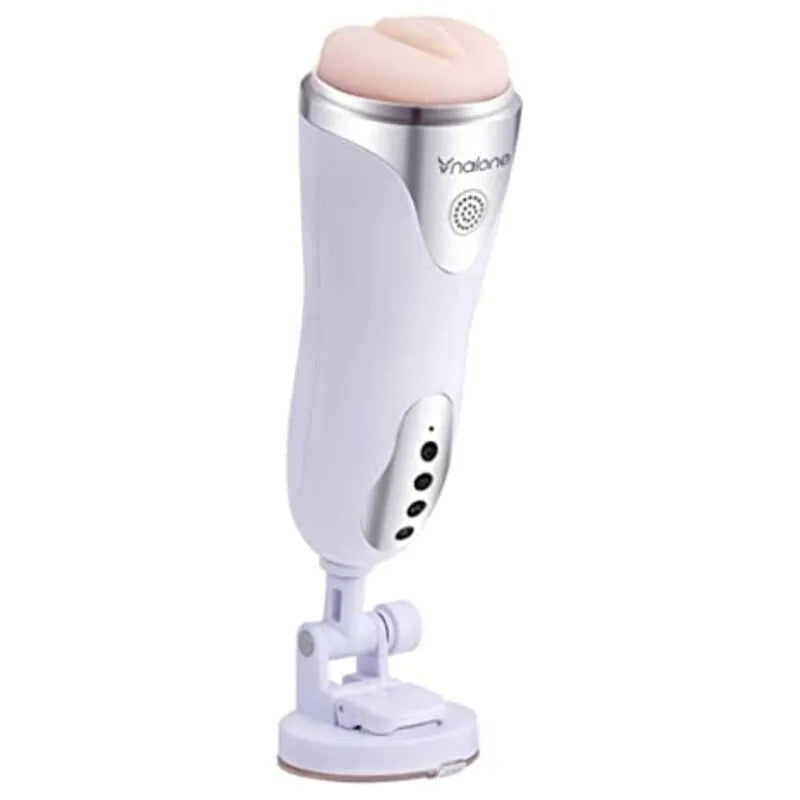 Masturbateur mains libres vibrations multiples matériau doux ventouse ajustable adhérence puissante silencieux ergonomique rechargeable portable réaliste