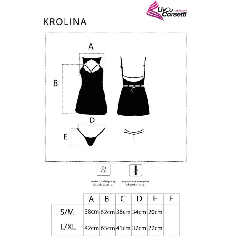 Chemise nuit noire transparente en dentelle avec bretelles réglables, dos profond, jupon mi-cuisse et string assorti.