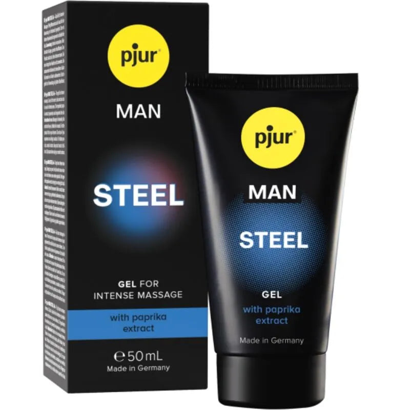 Gel massage intense masculin revitalisant extrait paprika naturel tonifiant chauffant rafraîchissant pénétration rapide texture légère hydratation durable cinquante millilitres