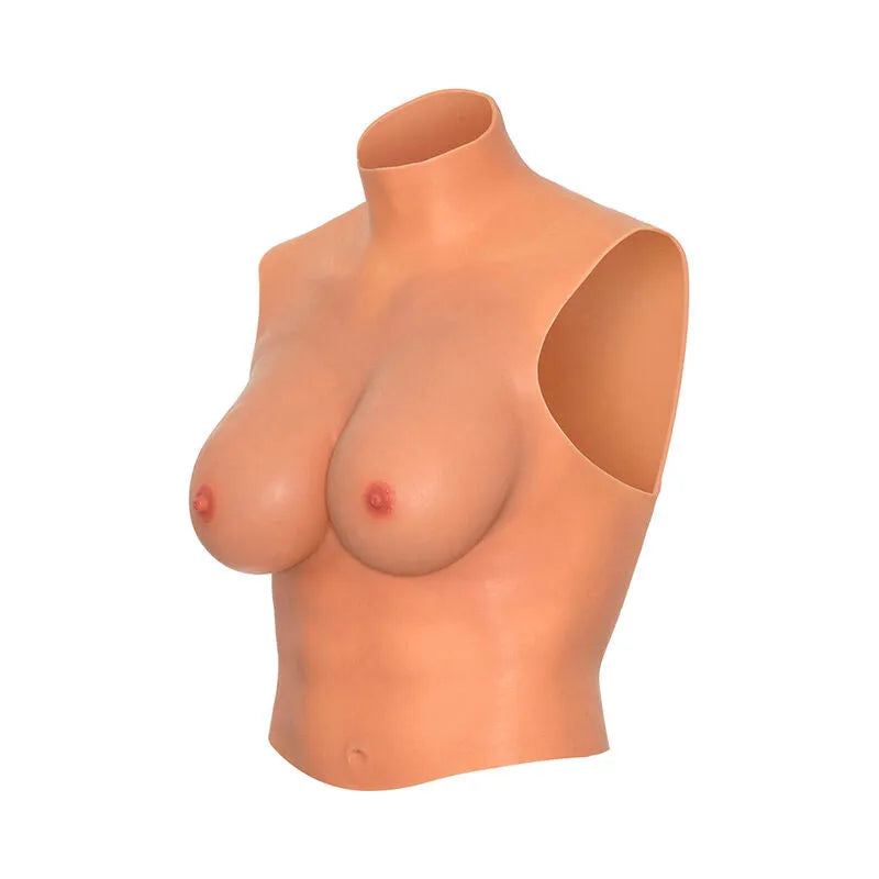 T-shirt poitrine silicone réaliste travestissement extensible S-M-L HIDDEN DESIRE