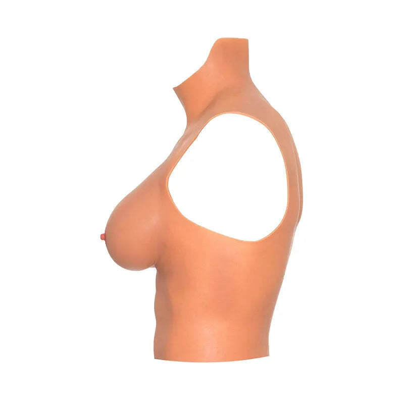 T-shirt poitrine silicone réaliste travestissement extensible S-M-L HIDDEN DESIRE