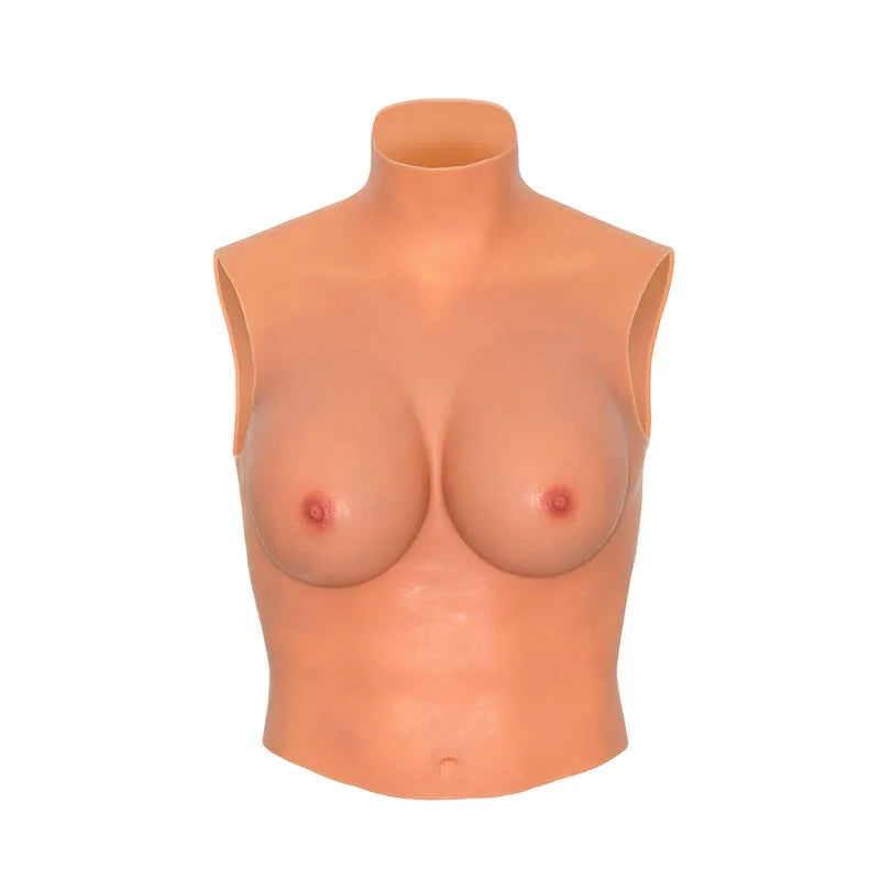T-shirt poitrine silicone réaliste travestissement extensible S-M-L HIDDEN DESIRE