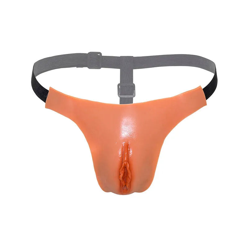 String travestissement vagin ouvert silicone réglable réaliste plaisir intense