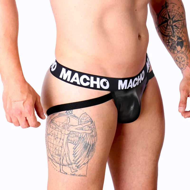 jocks homme simili cuir élastique rouge jaune blanc fetish collection 2023 sensuel audacieux confortable extensible ajustement parfait silhouette séduisante