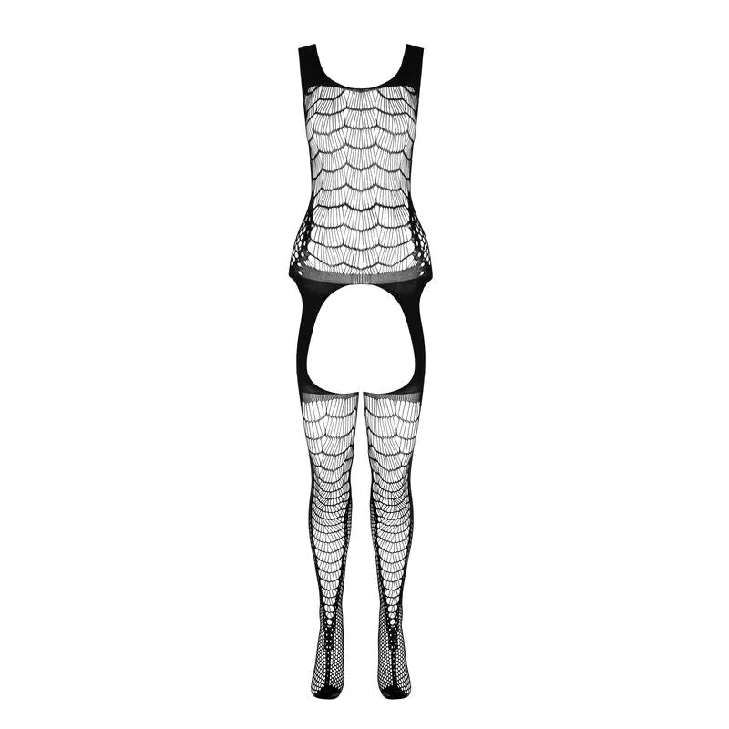 PASSION bodystocking sexy dentelle élastique noir rouge blanc sensuel