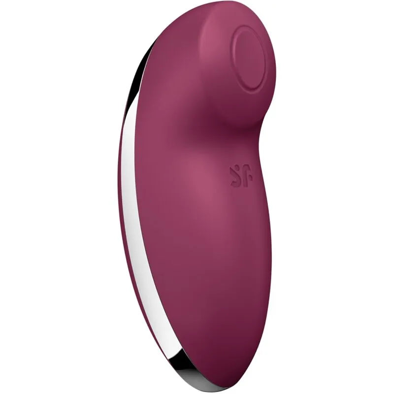 Vibromasseur silicone doux rouge 11 programmes vibrations tapotements étanche rechargeable