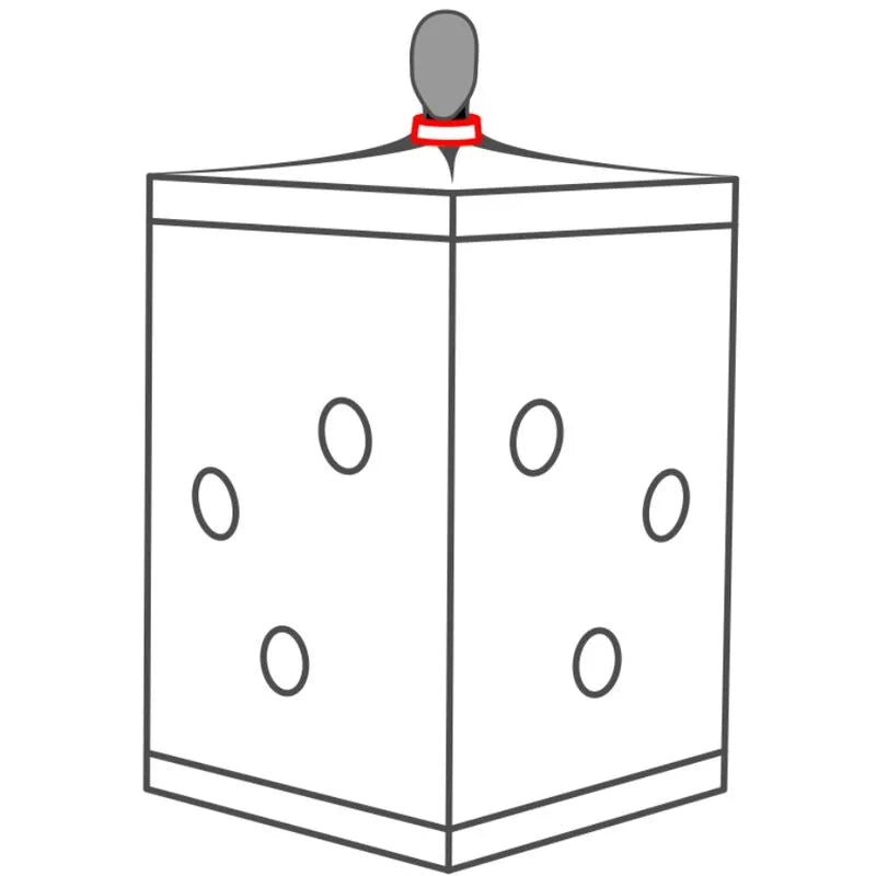 Cabine BDSM noire et rouge avec LED, pinces, chaînes, matelas, pour immersion sensorielle et contrôle total.