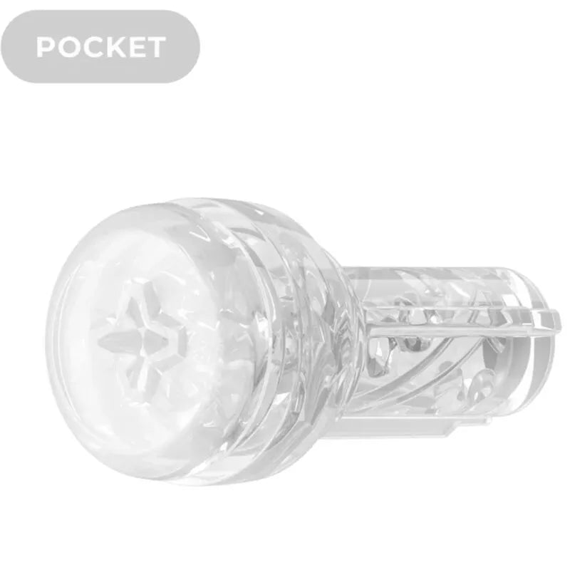 masturbateur poche cristal transparent simulation orale avancée compact discret portatif sensoriel visuel réaliste durable ergonomique confortable compatible silicone