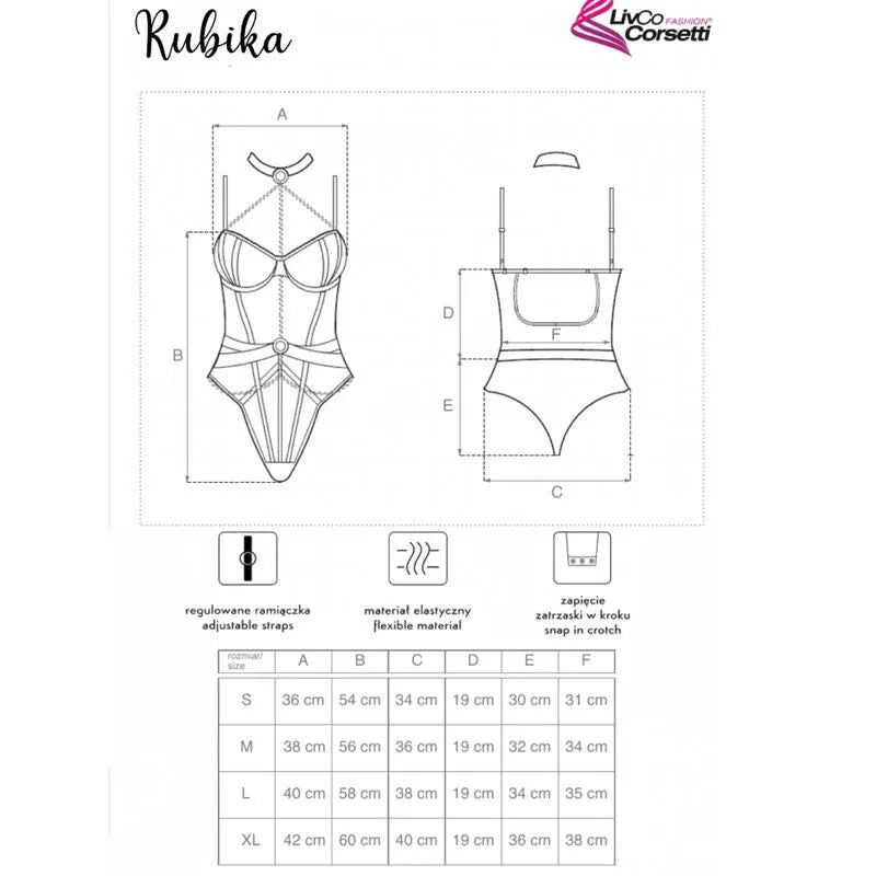 Body noir sexy avec chaînes, dentelle et satin, armatures, bandes croisées, taille XL, glamour et séduisant.