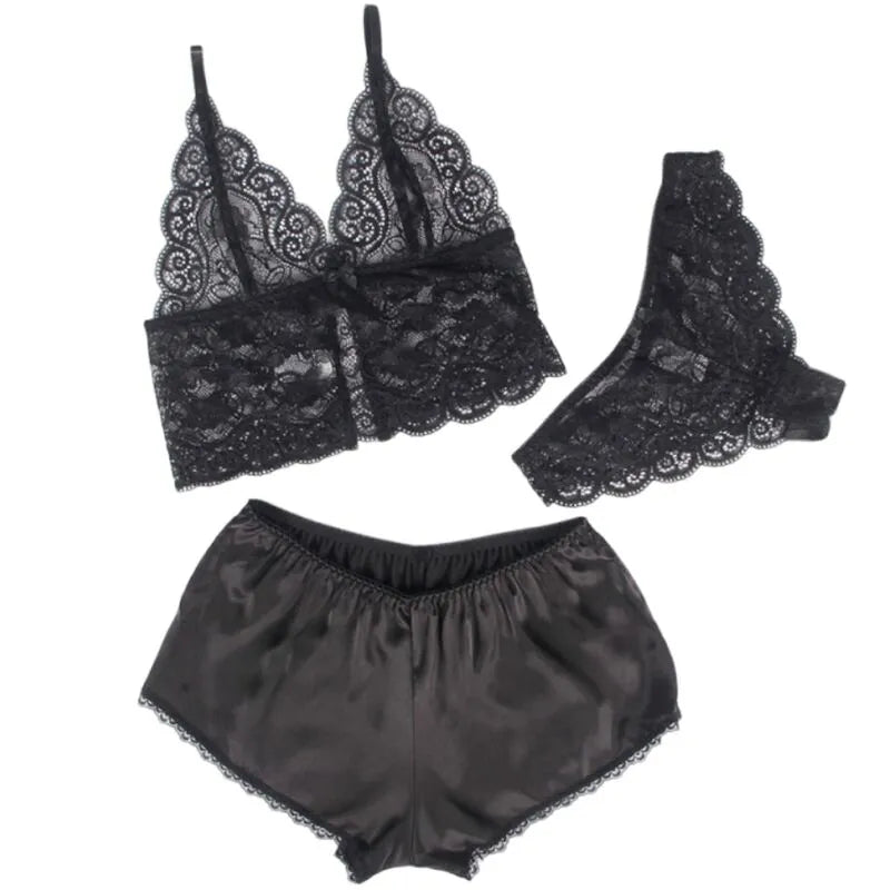 Sous-vêtements sexy femme grande taille soie dentelle confort USA