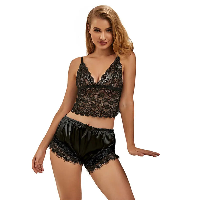 Subblime lingerie soie sexy femme grande taille noir confort USA