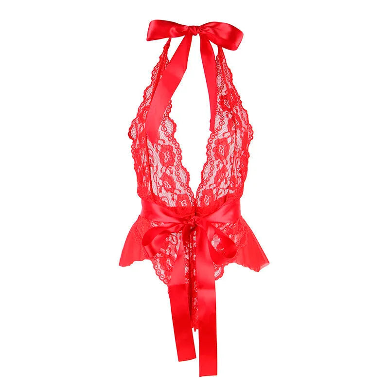 Lingerie sexy rouge volants ceinture taille S M américaine haute qualité confort doux féminin sculptant élégant séduisant romantique